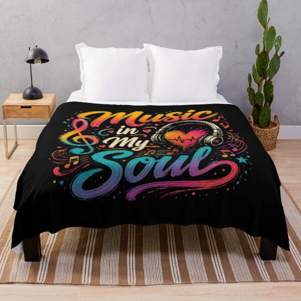 Item preview, Music in My Soul | Colorful Music Lover Headphones Heart Design designed and sold by RJACreative.