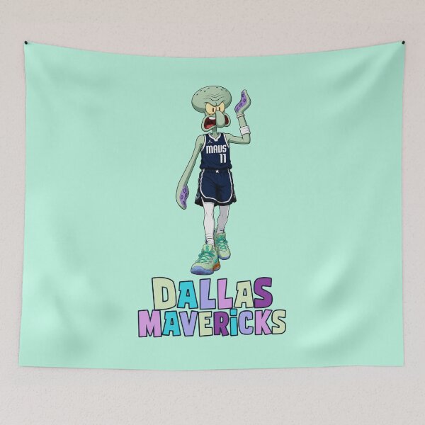 Item preview, Kyrie Irving × Squidward – Dallas Mavericks #11 Away Jersey Parody designed and sold by 998lc.