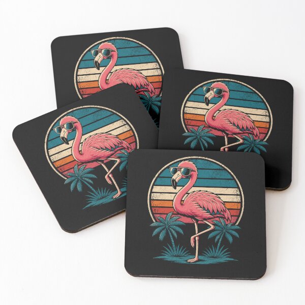 Item preview, Vintage Retro Flamingo Sunglasses Tropical designed and sold by Moizento.