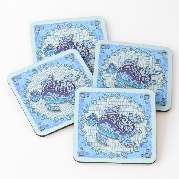 Item preview, Blue Tribal Turtle designed and sold by artmuvz.