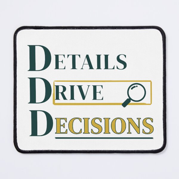 Item preview, Details Drive Decisions | Data Analysis & Finance Typography | Business Strategy Gift designed and sold by FCA SIR MERCH .
