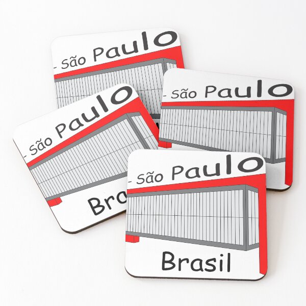 Item preview, Masp Sao Paulo Brasil - Modern Art Museum Red Architecture Landmark designed and sold by City Tour Collection.