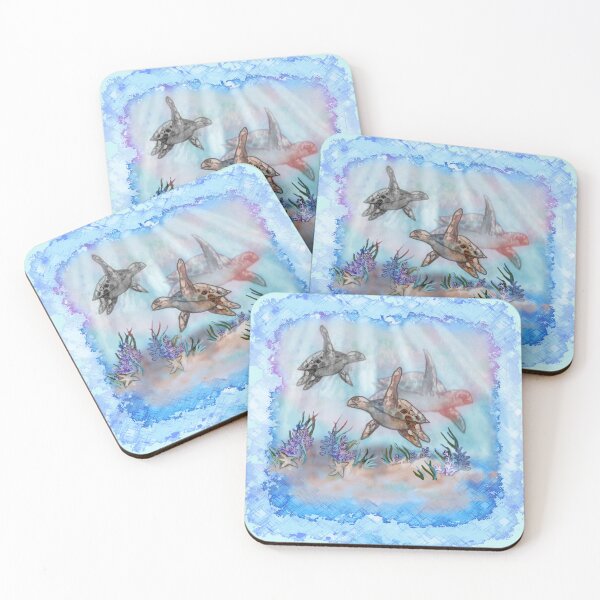 Item preview, Three Rainbow Sea Turtles designed and sold by artmuvz.