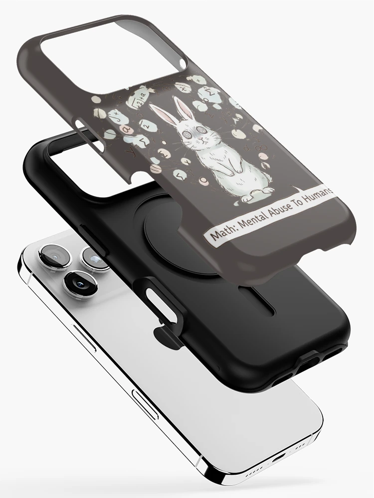 Thumbnail 2 of 4, iPhone Case, Math Mental Abuse – Funny Math Student Rabbit Design designed and sold by ManggaeJM.