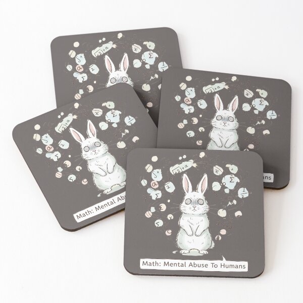 Item preview, Math Mental Abuse – Funny Math Student Rabbit Design designed and sold by ManggaeJM.