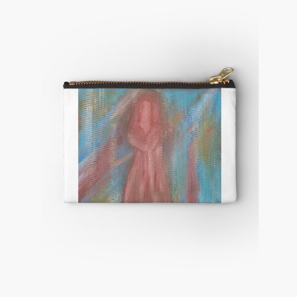Item preview, Ethereal Woman in Pink Abstract Figurative Painting designed and sold by LacyFlanaganArt.