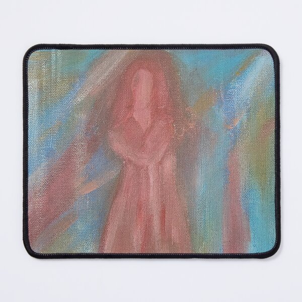 Item preview, Ethereal Woman in Pink Abstract Figurative Painting designed and sold by LacyFlanaganArt.