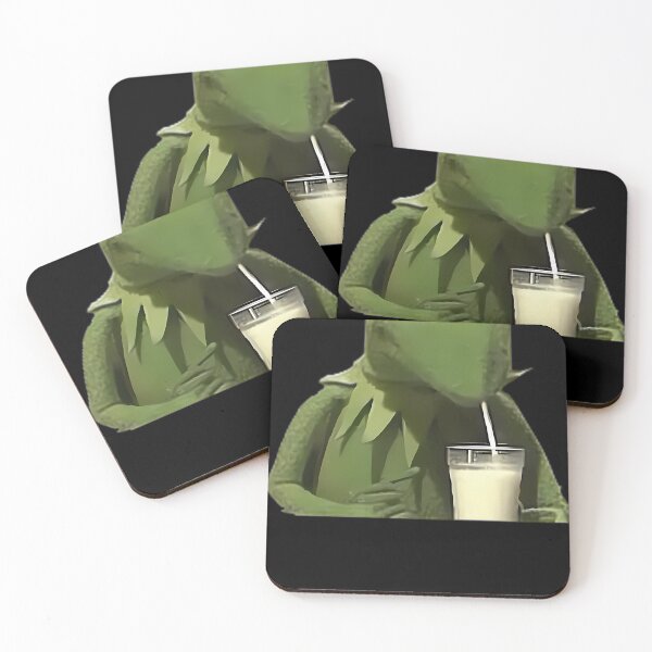 Item preview, Kermit Drinks Milk designed and sold by ArtisticWild.