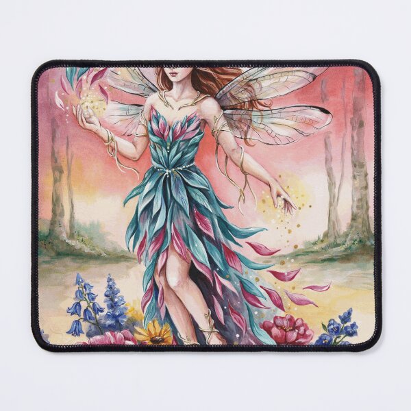 Item preview, Enchanted Flower Fairy in a Magical Forest designed and sold by EwanMercer.