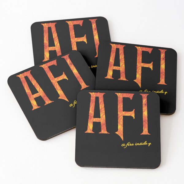 Item preview, AFI A Fire Inside EP Flames Black Background Poster designed and sold by JosiArmstrong.