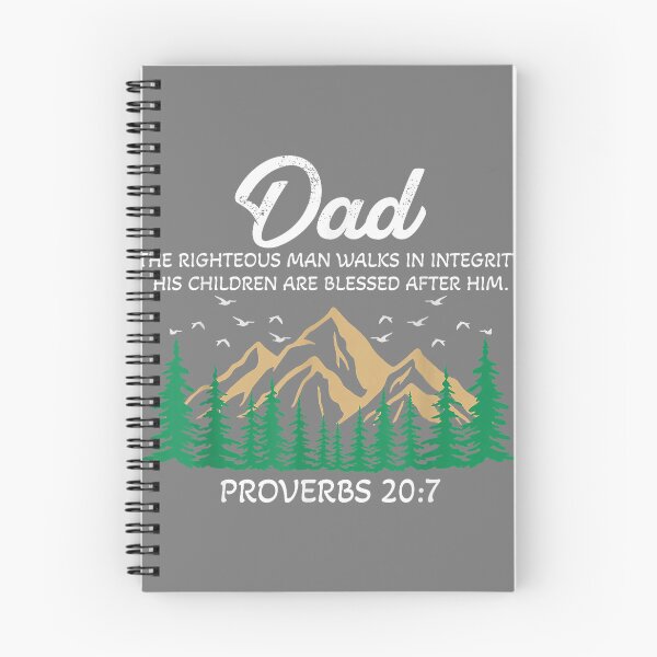 Item preview, Christian Dad Religious Proverbs 20 7 Mountain Father's Day designed and sold by mjohnson9.