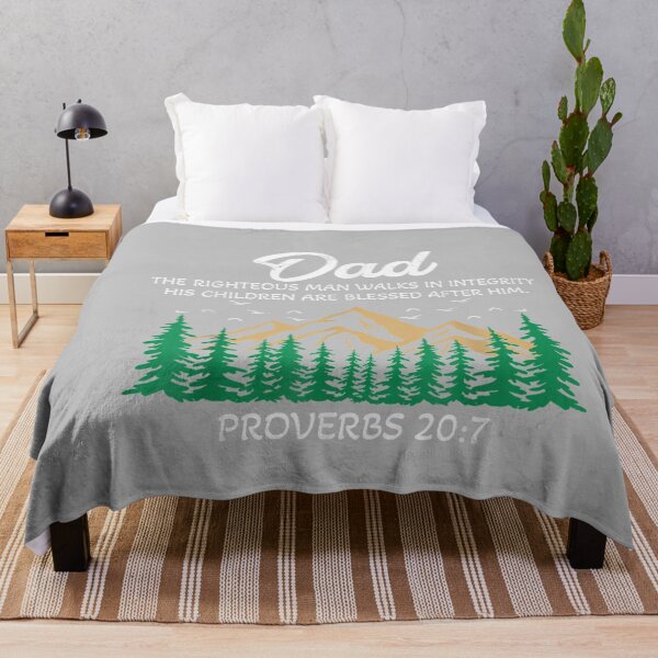 Item preview, Christian Dad Religious Proverbs 20 7 Mountain Father's Day designed and sold by mjohnson9.