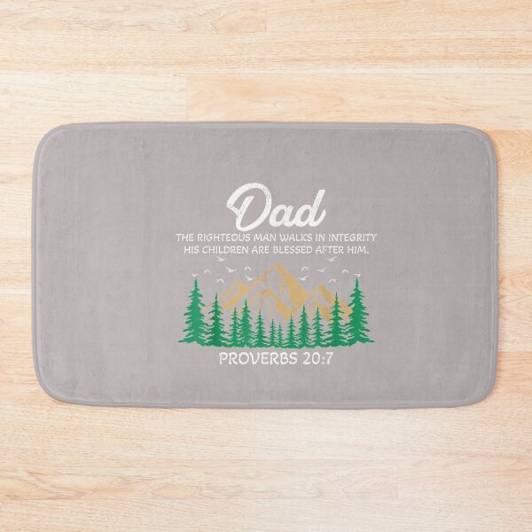 Item preview, Christian Dad Religious Proverbs 20 7 Mountain Father's Day designed and sold by mjohnson9.