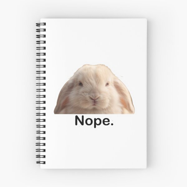 Item preview, Funny Nope Bunny Meme T-Shirt designed and sold by redblink store.