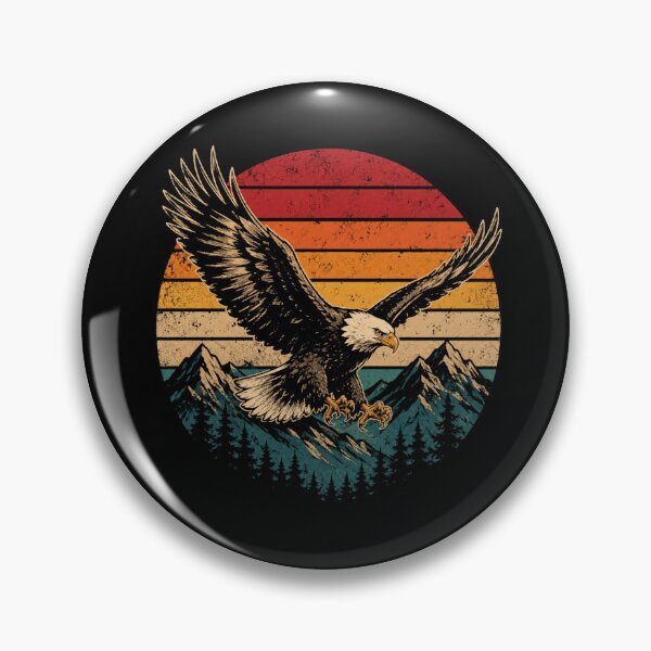 Item preview, Retro Eagle Mountain Adventure Vintage Wilderness  designed and sold by Moizento.