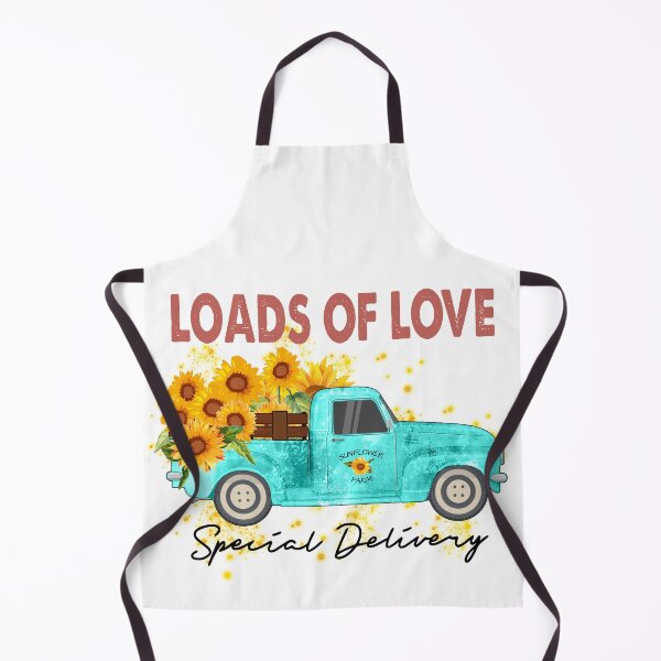 Item preview, Loads of love special delivery teal truck with sunflowers designed and sold by TimesTwoAngela.