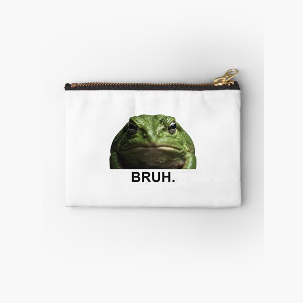Item preview, Funny Bruh Frog Meme T-Shirt designed and sold by redblink store.