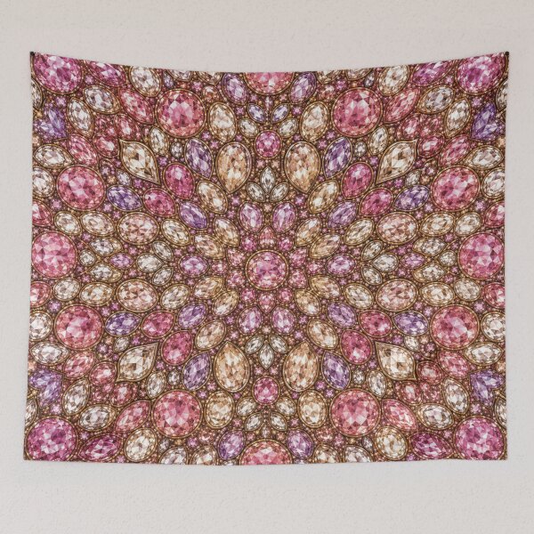 Item preview, Pink Jewel Kaleidoscope Mandala Pattern designed and sold by CaseyMichelleArt.