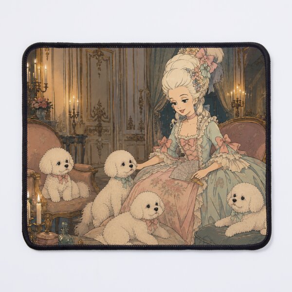 Item preview, Marie Antoinette in Her Boudoir with White Puppy Dogs designed and sold by CaseyMichelleArt.