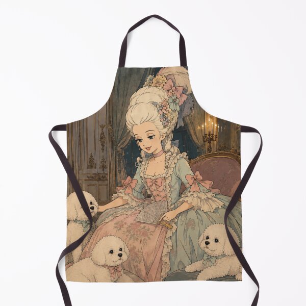 Item preview, Marie Antoinette in Her Boudoir with White Puppy Dogs designed and sold by CaseyMichelleArt.