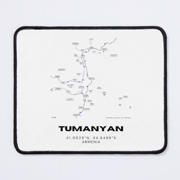 Item preview, Tumanyan Armenia Minimalist City Map | Black & White Street Map Print designed and sold by RM-Journey.