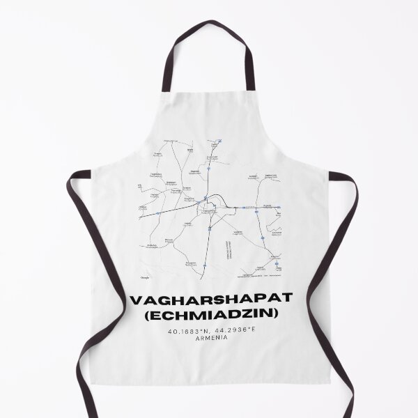 Item preview, Vagharshapat (Echmiadzin) Armenia Minimalist City Map | Black & White Street Map Print designed and sold by RM-Journey.