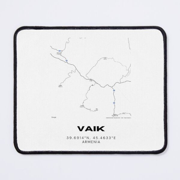 Item preview, Vaik Armenia Minimalist City Map | Black & White Street Map Print designed and sold by RM-Journey.