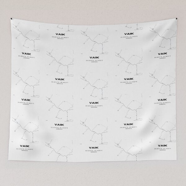 Item preview, Vaik Armenia Minimalist City Map | Black & White Street Map Print designed and sold by RM-Journey.