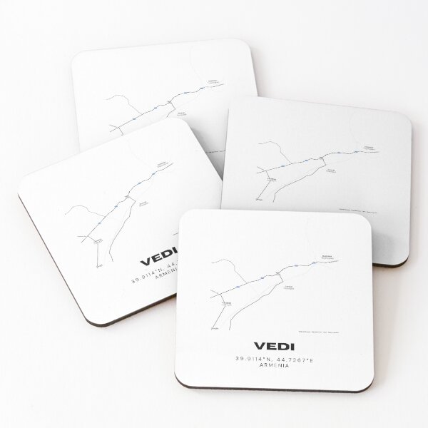 Item preview, Vedi Armenia Minimalist City Map | Black & White Street Map Print designed and sold by RM-Journey.