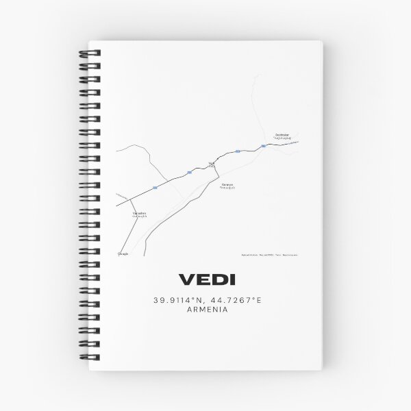Item preview, Vedi Armenia Minimalist City Map | Black & White Street Map Print designed and sold by RM-Journey.