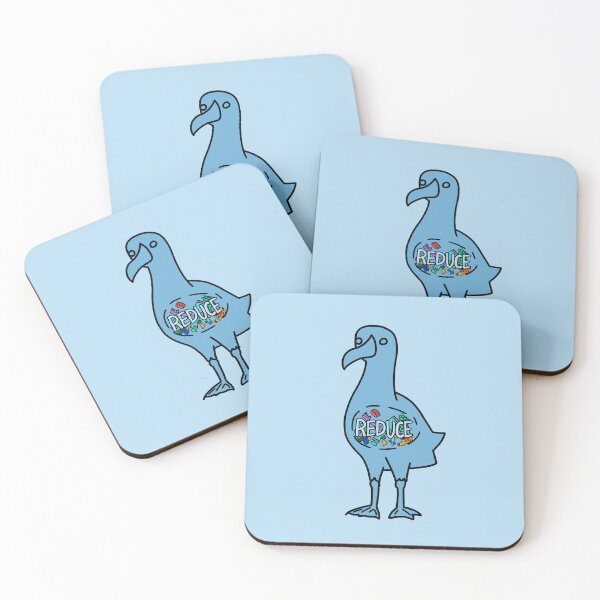 Item preview, blue silhouette of albatross with plastic inside designed and sold by Ravioli-is-good.