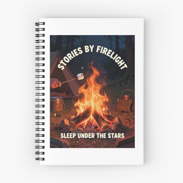 Item preview, Camping Sticker: Stories by Firelight Under the Stars designed and sold by FestivityFinds.