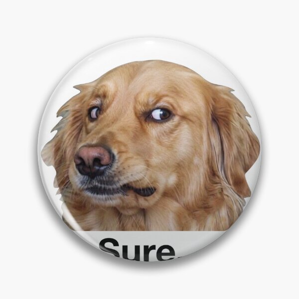 Item preview, Funny Sure Dog Meme T-Shirt designed and sold by redblink store.