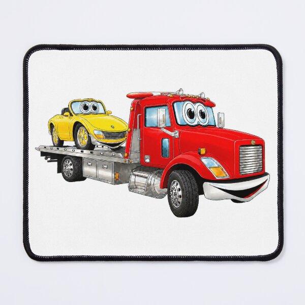 Item preview, Red Tow Truck Flatbed Cartoon designed and sold by Scott Hayes.