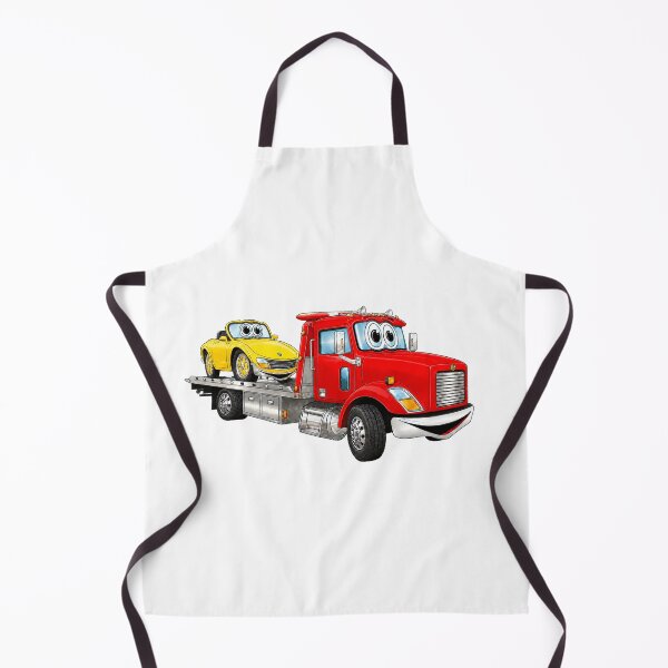 Item preview, Red Tow Truck Flatbed Cartoon designed and sold by Scott Hayes.