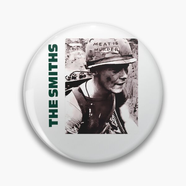 Item preview, The Smiths Meat Is Murder Vietnam War Soldier Helmet Poster designed and sold by VickyFarrell.