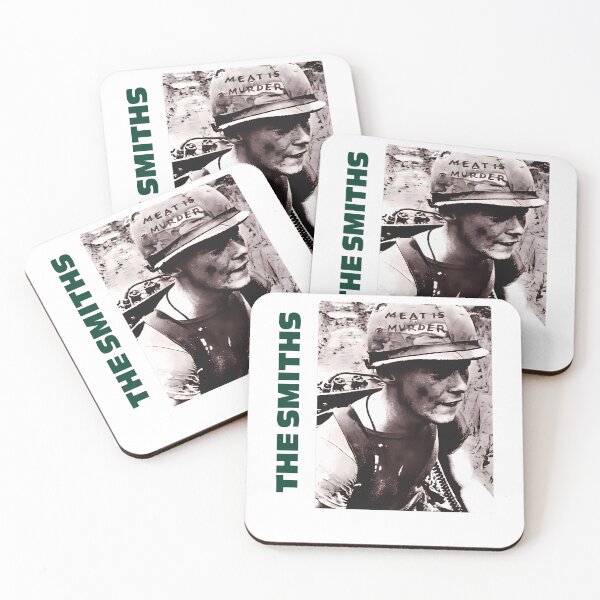 Item preview, The Smiths Meat Is Murder Vietnam War Soldier Helmet Poster designed and sold by VickyFarrell.
