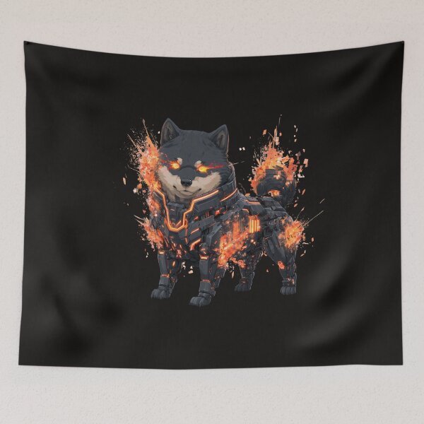 Item preview, Mechanical Shiba Inu Mecha Anime Cyber Dog designed and sold by Artmugic.