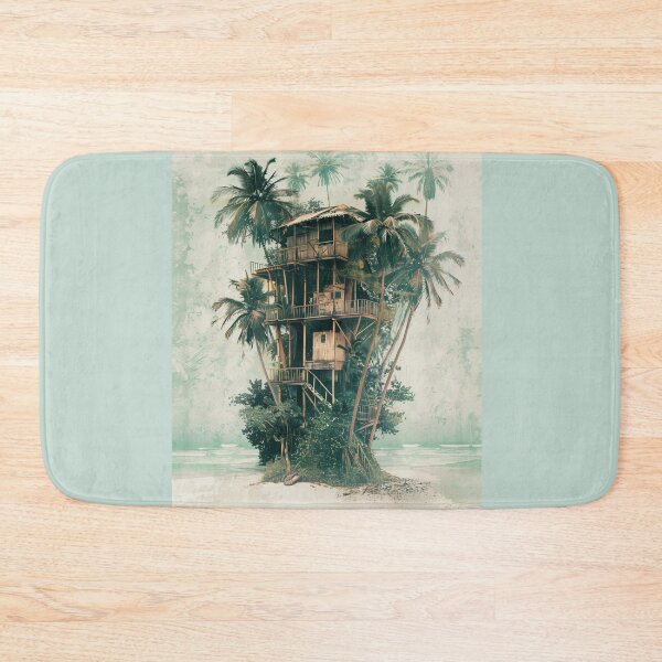Item preview,  Tropical Beach Treehouse B1 designed and sold by CrumbBumStudio.