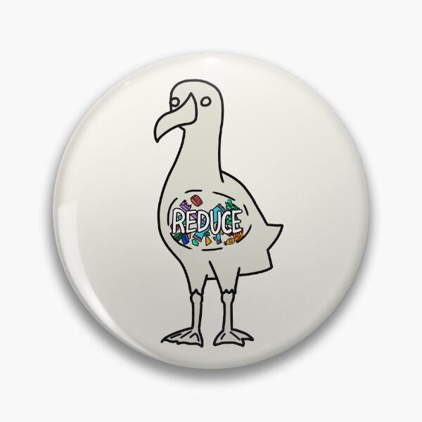 Item preview, White albatross silhouette with plastic inside designed and sold by Ravioli-is-good.