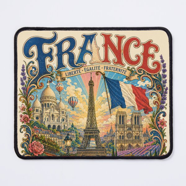 Item preview, France Paris La Vie Est Belle Vintage Travel Poster designed and sold by Skyrocketz.