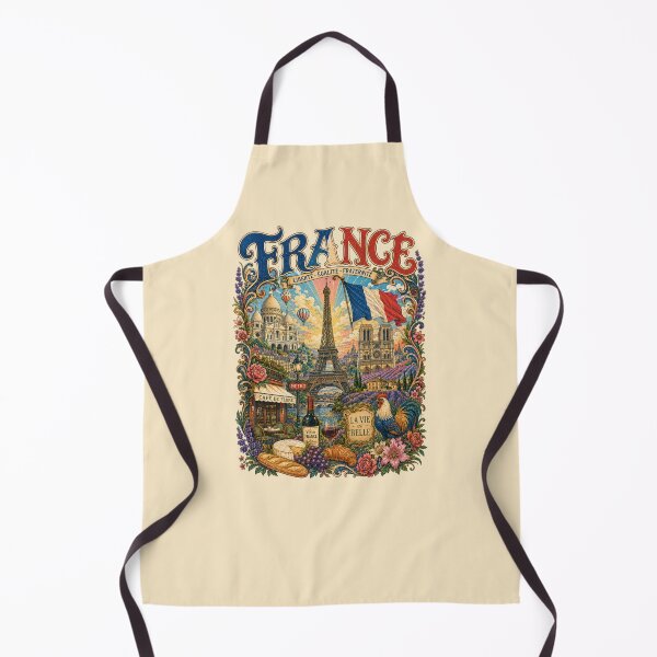Item preview, France Paris La Vie Est Belle Vintage Travel Poster designed and sold by Skyrocketz.