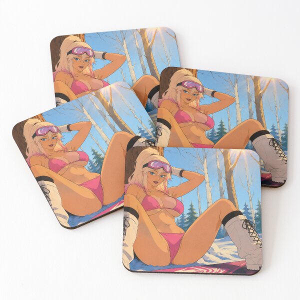 Item preview, Retro Ski Pin Up Girl – Vintage Winter Sports Cartoon designed and sold by  Hollow Moon Studios..