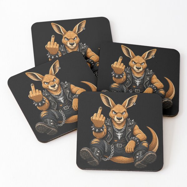 Item preview, Middle Finger Rebellious Kangaroo designed and sold by pUNKnown.