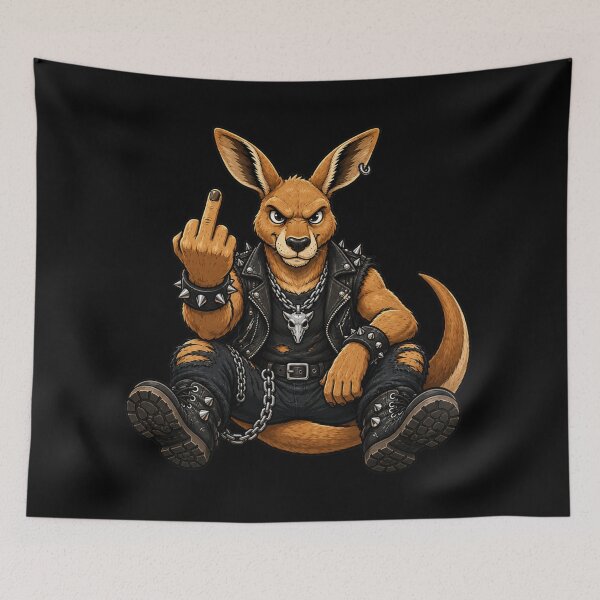 Item preview, Middle Finger Rebellious Kangaroo designed and sold by pUNKnown.