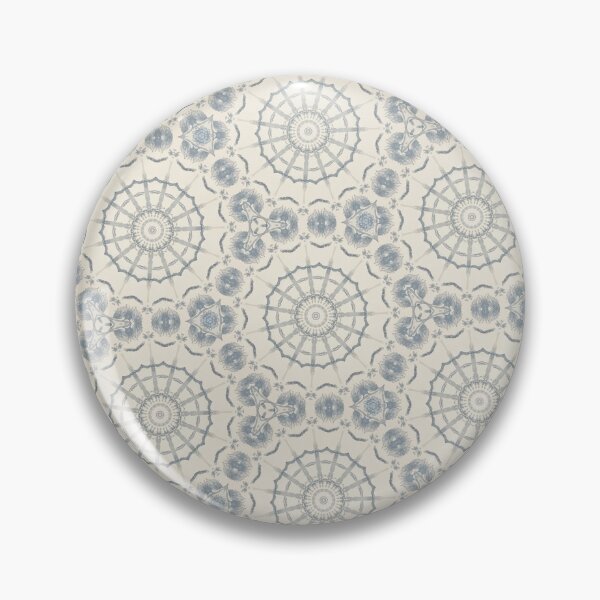 Item preview, Blue Medallion Rosette Pattern – Vintage Wheel Print designed and sold by FawnFeatherCo.