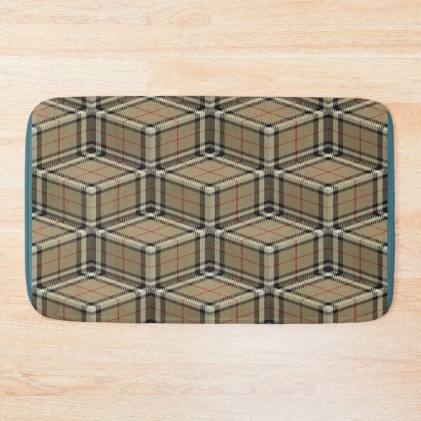 Item preview, Tan Check Ziggurat (Pattern) designed and sold by Cathedral of Curiosity.
