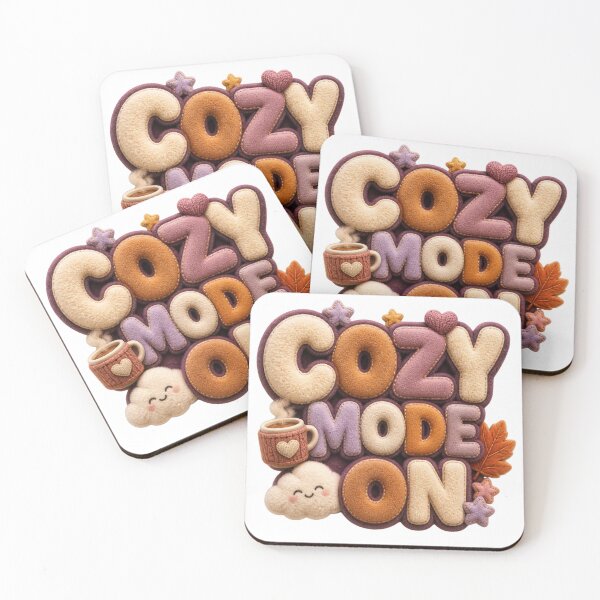Item preview, Cozy Mode On Plush Fall Sticker | Cute Autumn Typography | Cozy Season Kawaii Design | Fall Lover Gift designed and sold by DonnaByPT.