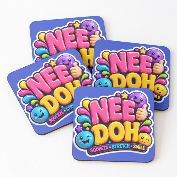 Item preview, Needoh Squishy Cute Sticker | Kawaii Stress Relief Toy Design designed and sold by Bhaskar Digital Art.