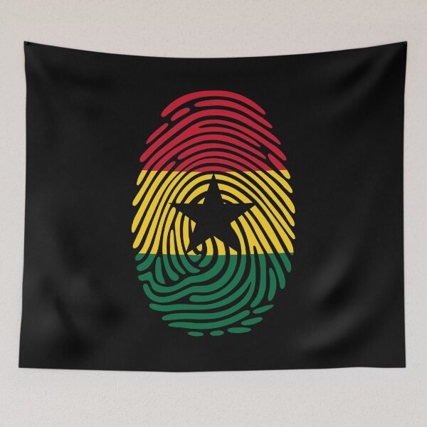 Item preview, Ghana Flag Fingerprint Identity | Ghanaian DNA Heritage Graphic designed and sold by NTGUILTY.